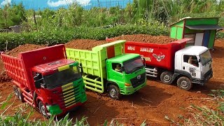 Woow Terguling Mobil Truk Tronton Fuso 220ps Muatan Berat Dump Truck Trinton Isuzu Giga Hino 500 [upl. by Tsepmet838]