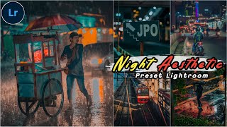 FREE 50 PRESET LIGHTROOM TERBARU 2021  Night Aesthetic  PRESET LIGHTROOM [upl. by Yvon743]