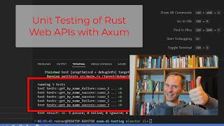 Unit Testing of Rust Web APIs with Axum 06 [upl. by Lowney]