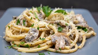 ПАСТА С ГРИБАМИ в сливочном соусе РЕЦЕПТ вкусных спагетти  PASTA WITH MUSHROOMS [upl. by Riada]