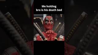 Nice pool death Me holding bro in his death bed ❤️💛 deadpool subscribe bro shorts marvel [upl. by Amarette]