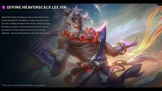 DIVINE HEAVENSCALE LEE SIN SKIN SPOTLIGHTLEE SIN REWORK GAMEPLAY ON THE PBEITS MASSIVE04122024 [upl. by Nevaj]