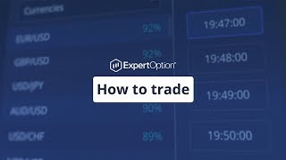 How to Open a Deal  Trading Education  ExpertOption [upl. by Kirwin]