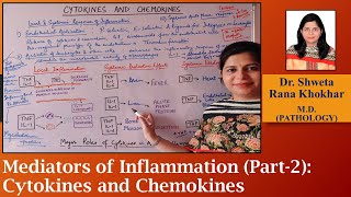 Mediators of Inflammation Part 2 Cytokines and Chemokines [upl. by Zacherie]