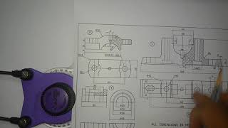 Plummer Block manual drafting part 1 [upl. by Anitram]