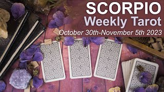 SCORPIO WEEKLY TAROT quotGOOD NEWS GETTING WHAT YOU DESERVEquot October 30th to November 5th 2023 [upl. by Ettevy]