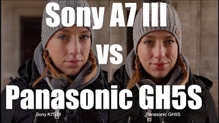 Sony A7III vs Panasonic GH5S  Skintones AF Lowlight Picture Profile [upl. by Jt]