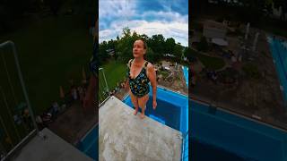 The old woman jumped from the pool 😱 trending shortvideo [upl. by Narej]