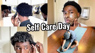 Self Care Day Skin Care  Self Cut  Workout Reflect [upl. by Niki]