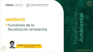 Clase 03 Fiscalización ambiental [upl. by Dzoba]