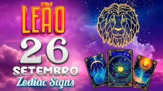 Leão ♌ 😎 𝐔𝐌𝐀 𝐈𝐍𝐂𝐑𝐈́𝐕𝐄𝐋 👌 𝐂𝐎𝐍𝐄𝐗𝐀̃𝐎 😇 26 setembro 2024  Horóscopo de Hoje 🔮 Horoscopo Diário [upl. by Stutsman]