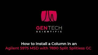 How to Install a Column in an Agilent 5975 MSD with 7890 SplitSplitless GC [upl. by Gauntlett]