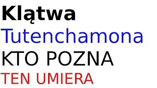 Klątwa Tutenchamona [upl. by Hansel]