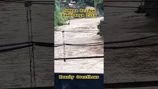 Tumaga Bridge nearly overflows Zamboanga City Philippines nature [upl. by Elison]