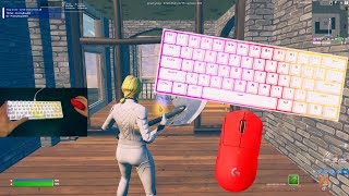 Corsair K65 RGB Mini ASMR Chill 🤩 Satisfying Gameplay Keyboard 😴 Fortnite 360 FPS Smooth 4K [upl. by Borchers246]