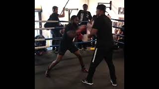 Adrien broner training for Manny Pacquiao fight mannypacquiao adrienbroner tbt boxing [upl. by Eyssej204]