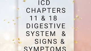 ICD digestive system  ICD Signs amp Symptoms malayalam  medical coding guidelines  tips and tricks [upl. by Selia629]