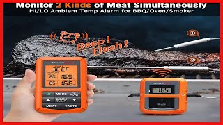 ThermoPro TP20 Wireless Meat Thermometer with Dual Meat Probe Digital Cooking Food Meat Thermometer [upl. by Delanie]