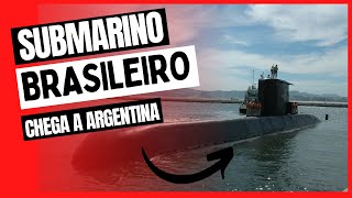 Submarino brasileiro chega à Argentina [upl. by Jopa135]