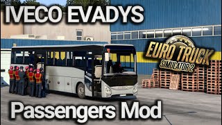 ETS2 IVECO Evadys  Passengers MOD 141142 [upl. by Hak]