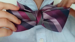 A Perfect Bow Tie in 75 seconds How To Tutorial [upl. by Aerdnak180]