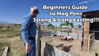 Beginners guide to PIG PENS  STRONG LONG LASTING [upl. by Zenobia]