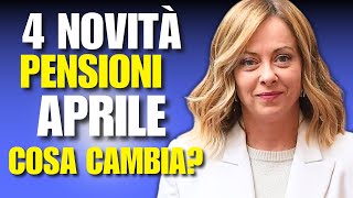 PENSIONI APRILE 2024  NOVITÀ E IMPORTI  COSA CAMBIA [upl. by Nirej]