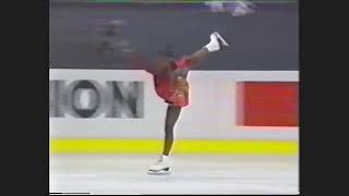 Surya Bonaly  1992 Europeans  Free Skate Flamenco Carnival [upl. by Anhsirk]