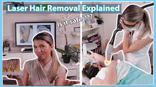 Laser Hair Removal process fully explained  Full Demo on Underarms using Candela Laser 2020 [upl. by Kunin]