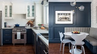 Room Tour Bright amp Blue Kitchen Makeover [upl. by Oyam]