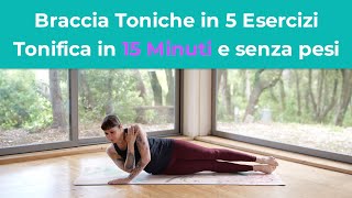 Pilates  Braccia Toniche in 5 Esercizi  Tonifica in 15 Minuti e senza pesi  Esercizi di Pilates [upl. by Osmund740]