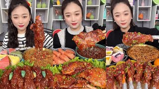 ASMR SOSLU ÇİN YEMEKLERİ YEME  MUKBANG CHINESE SPICY EATING SHOW [upl. by Esidarap]