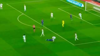 MESSI GETS REVENGE ON RAMOS FOR FOUL ON SUAREZ [upl. by Buehrer]