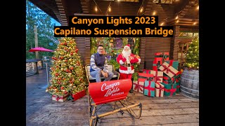 Vancouver Canada Christmas Decoration  Canyon Lights Capilano Suspension Bridge [upl. by Tom849]