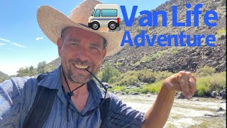 Van Life Adventure Hiking the Rio Grande Wild River Trail 850 foot descent nomad vanlife travel [upl. by Lowenstern]