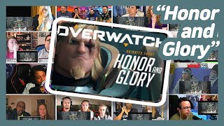 Overwatch Animated Short  “Honor and Glory” REACTION MASHUP [upl. by Veron]