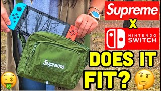 SUPREME SHOULDER BAG REVIEW  CAN IT FIT A NINTENDO SWITCH [upl. by Dnalyaw849]