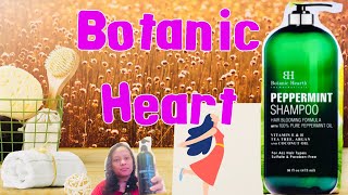 Botanic Heart Peppermint Shampoo and Conditioner Unboxing Review [upl. by Lindbom891]