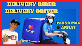 HOW TO APPLY LAZADA DELIVERY RIDER  DRIVER [upl. by Yunfei]