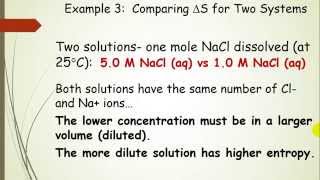 Predicting Changes in Entropy Qualitative with Examples Pt 3 [upl. by Grannie]