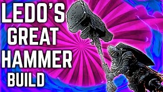 Dark Souls 3  Ledos Great Hammer PvP Build  The Ringed City DLC [upl. by Annek]