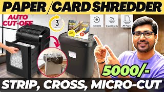 5 Best Paper Shredder Machine In India🔥Best Paper Shredder Machine For Home amp Office [upl. by Carlota104]