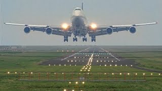 Boeing 747400 Saudia Airlines Landing at Kolkata International Airport Full HD [upl. by Aihsiym]