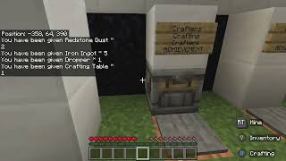 MINECRAFT CRAFTERS CRAFTING CRAFTERS ACHIEVEMENTTROPHY [upl. by Dhar]