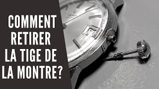 Comment retirer la tige dune montre [upl. by Akemal45]