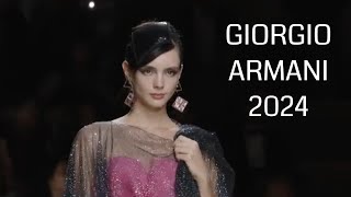 Giorgio ARMANI  Desfile de moda para mujer  Temporada 2024 [upl. by Habeh894]