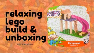 Nickelodeon Rugrats Playground Snap amp Switch  RELAXING BUILD amp UNBOXING no talking ASMR [upl. by Pius]