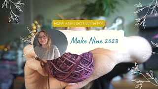 Knitting Diary My Make Nine Journey of 2023 [upl. by Avad553]