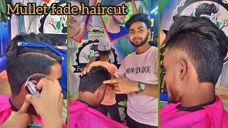 💈Mullet haircut ✂️ full tutorial video Mullet fade haircut 💈 faizanhairsalon [upl. by Ruelle]