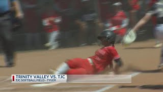 Trinity Valley beats TJC softball 113 [upl. by Orravan743]